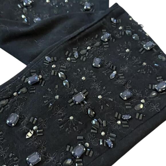 Buffalo David Bitton Black Jeans Women's Size 31 Embellished Skinny Faith - Picture 3 of 6